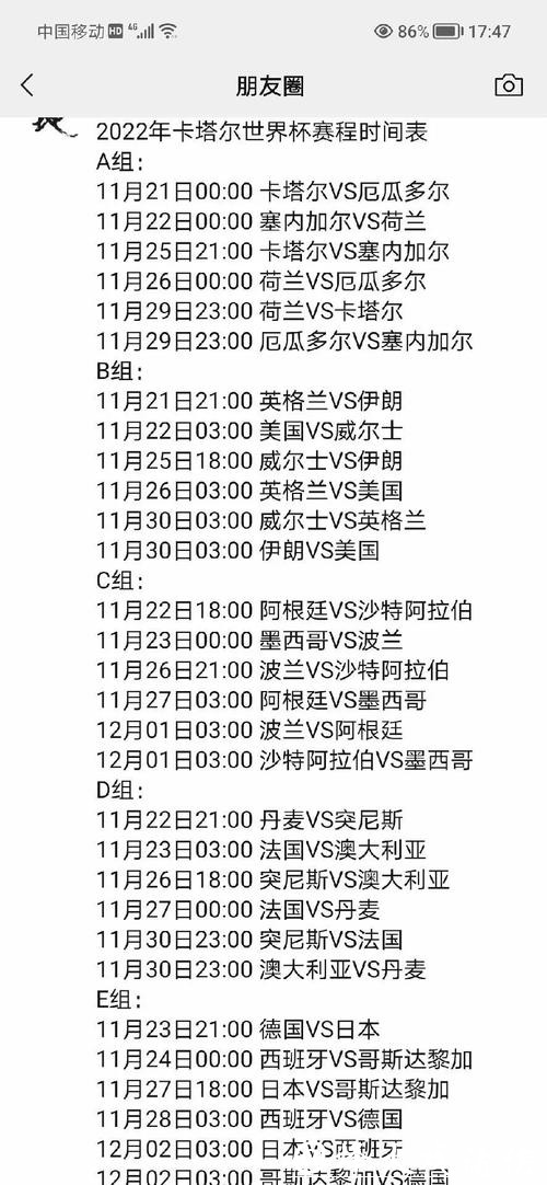 全面解析世界杯赛程中心